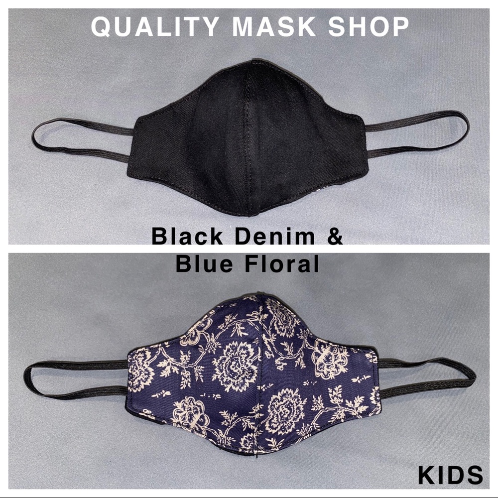 Reversible unisex kids  face mask made in the USA
